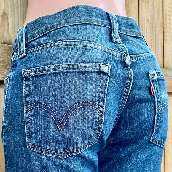 Levis 514 Slim Straight Med Wash Distressed Jean - Picture 9 of 16